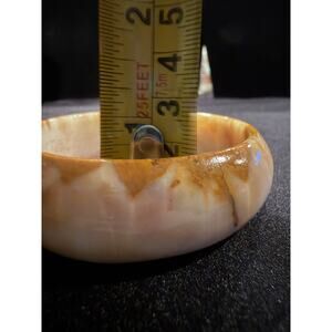 Jasper Polychrome Bangle Bracelet - Large Rare Stone Markings